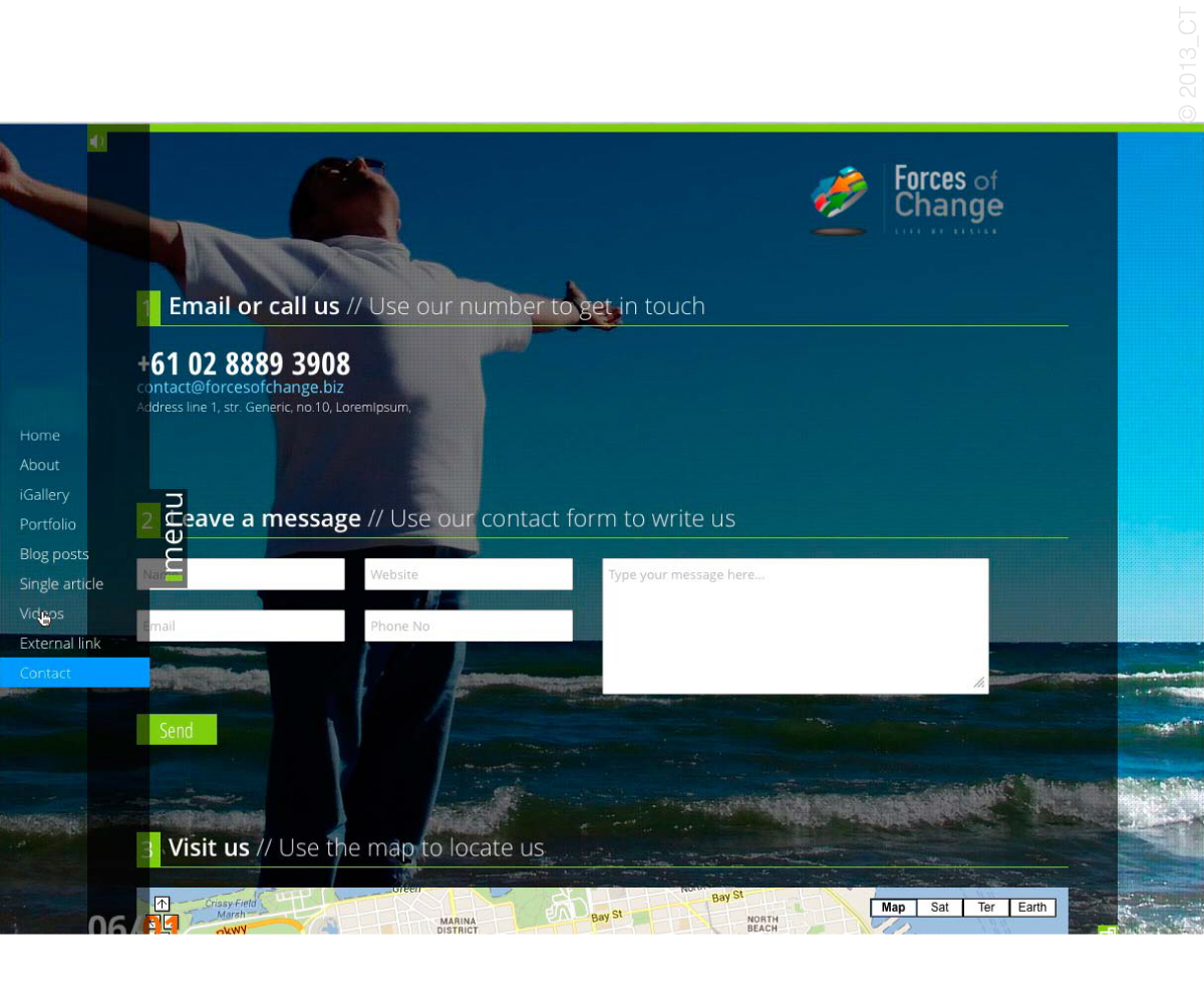 Web Design by conrad design for Forces Of Change | Design #2787771