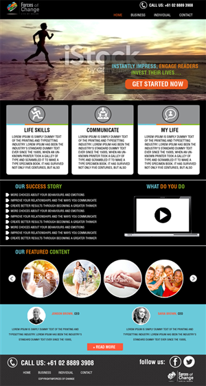 Web Design by Bright Star for Forces Of Change | Design: #2790783