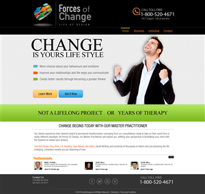 Web Design by sathiyamurthy for Forces Of Change | Design: #2806213