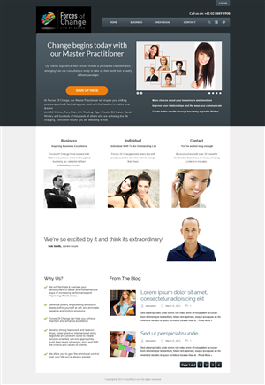 Web Design by Da Miracle for Forces Of Change | Design #2786668