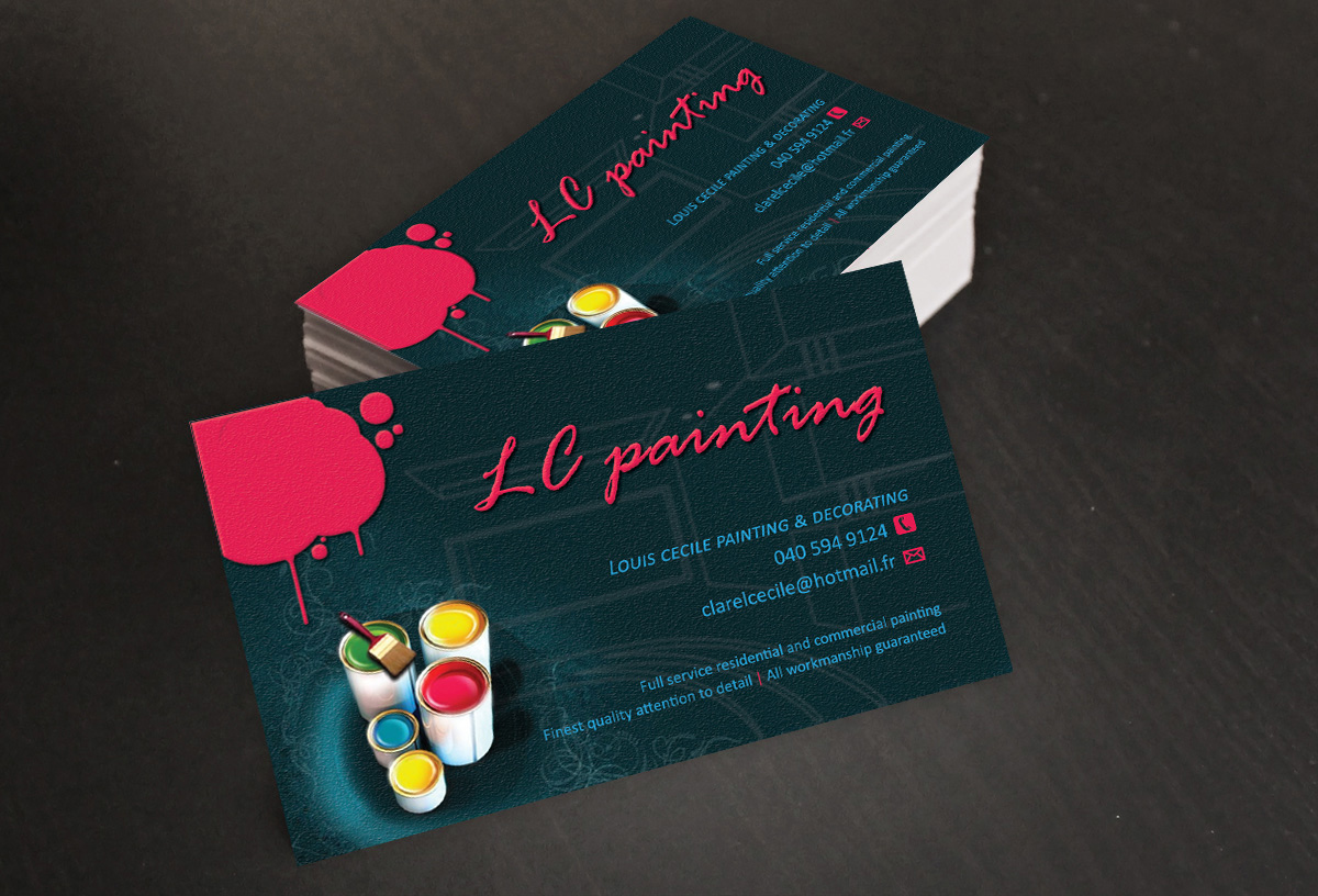 Amazing Painter And Decorator Business Cards Sketch Card Painting And Decorating Business Card Designs Mafiamedia