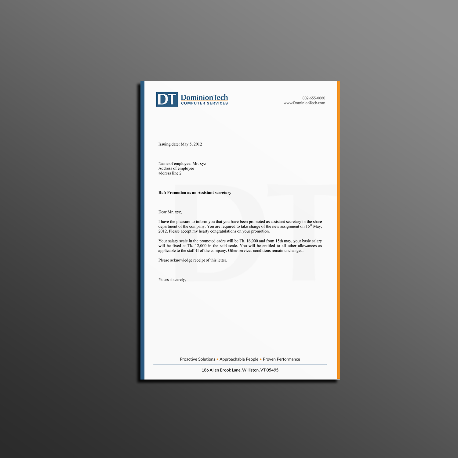 Letterhead Design by Creations Box 2015 for this project | Design #17917176