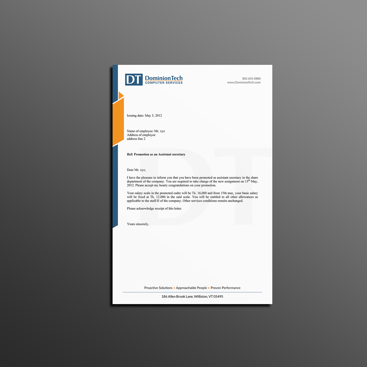 Letterhead Design by Creations Box 2015 for this project | Design #17917177
