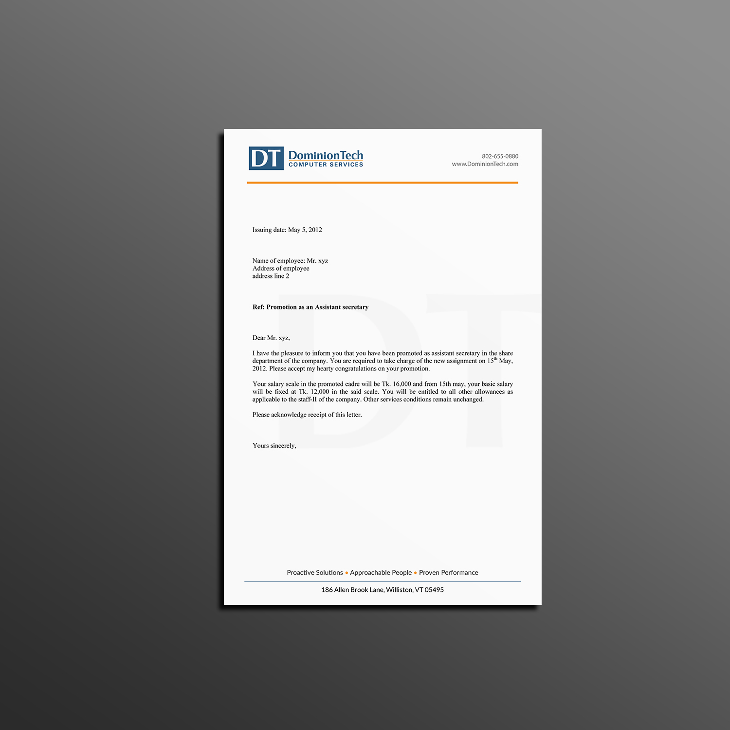 Letterhead Design by Creations Box 2015 for this project | Design #17917180