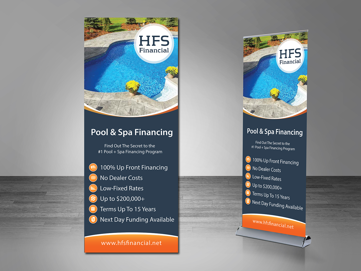 Diseño de Stand de Feria por alex989 para HFS Financial | Diseño #17922021
