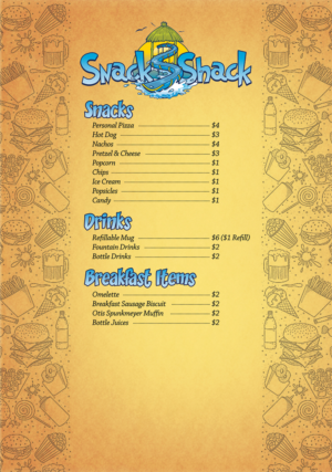 Snack Shack Menu | Flyer-Design von LeonFX