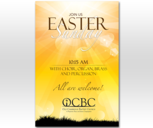 Invitation to Celebrate Easter  | Advertisement Design by Luniere Designs
