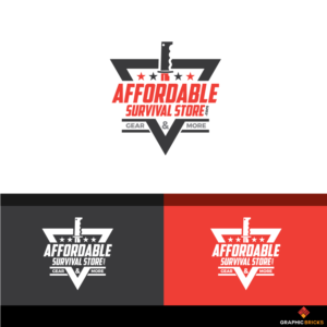 Affordable Survival Store.com - Gear and More | Logo Design by Graphic Bricks
