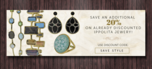 Banner Ad For Jewelery Website | Banner Ad Design by Kristina Andonoff