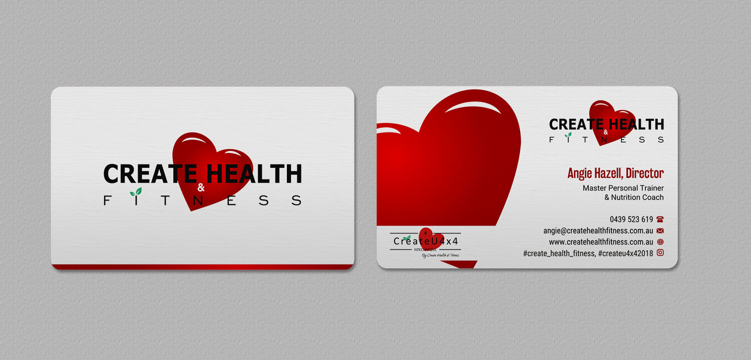 Business Card Design by INDIAN_Ashok for Create Health & Fitness | Design #17912629