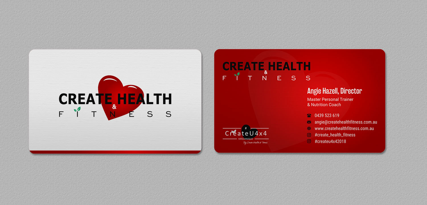 Business Card Design by INDIAN_Ashok for Create Health & Fitness | Design #17912633