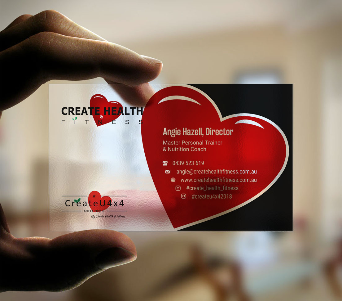 Business Card Design by INDIAN_Ashok for Create Health & Fitness | Design #17912638