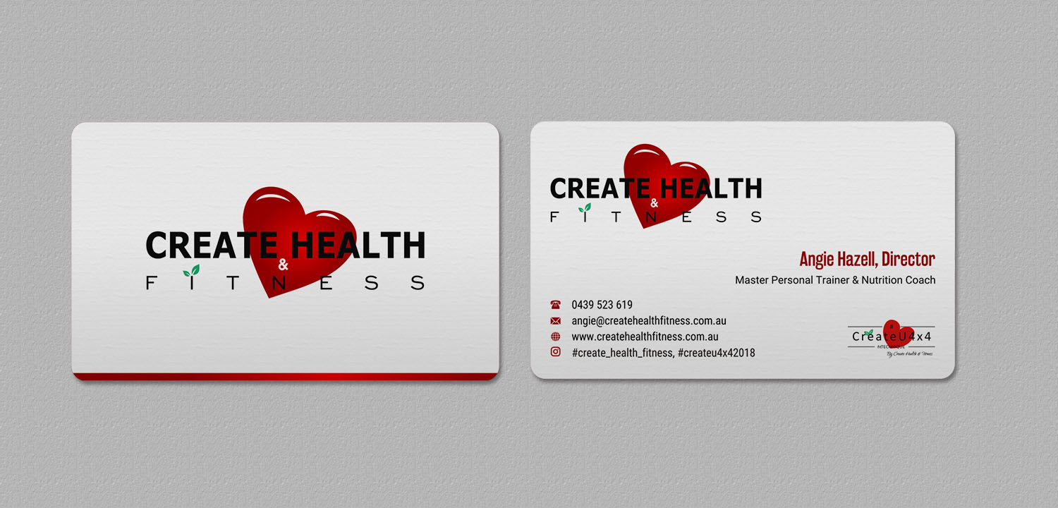Business Card Design by INDIAN_Ashok for Create Health & Fitness | Design #17912640