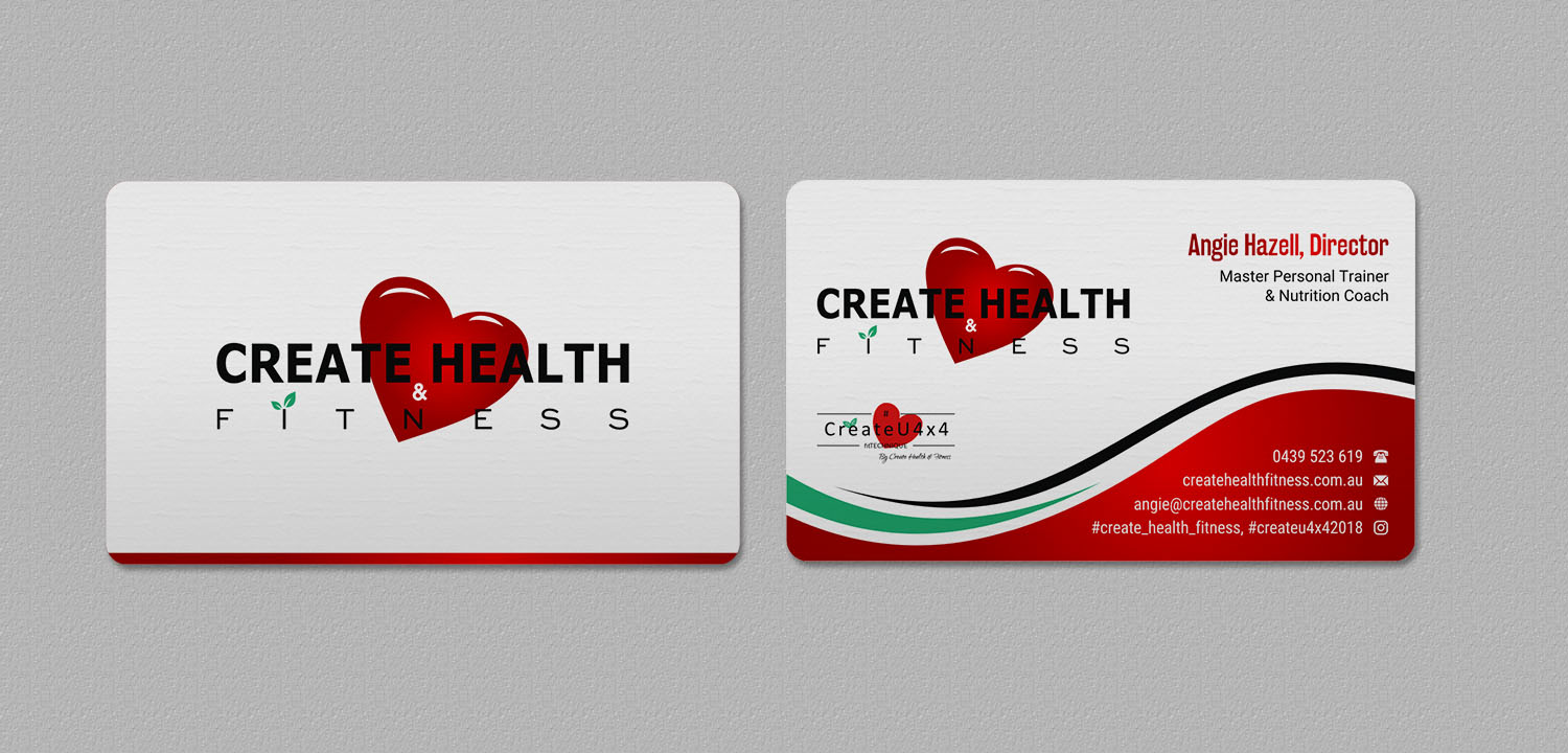 Design de Carte de Visite par INDIAN_Ashok pour Create Health & Fitness | Design : #17912641