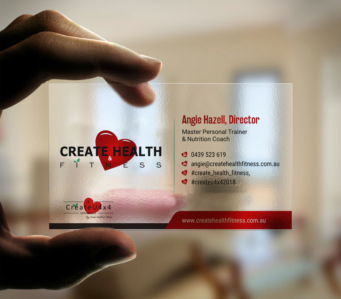 Design de Carte de Visite par INDIAN_Ashok pour Create Health & Fitness | Design #17912644