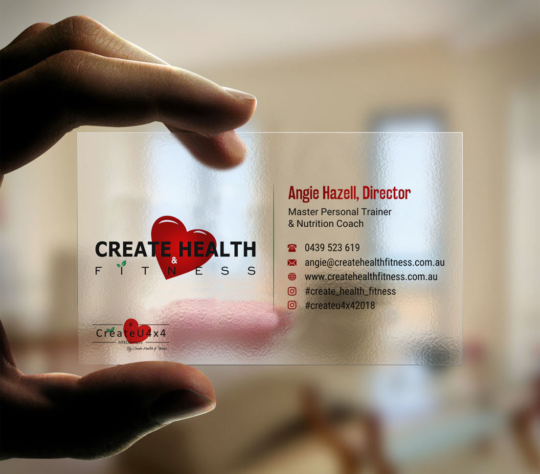 Design de Carte de Visite par INDIAN_Ashok pour Create Health & Fitness | Design #17912645