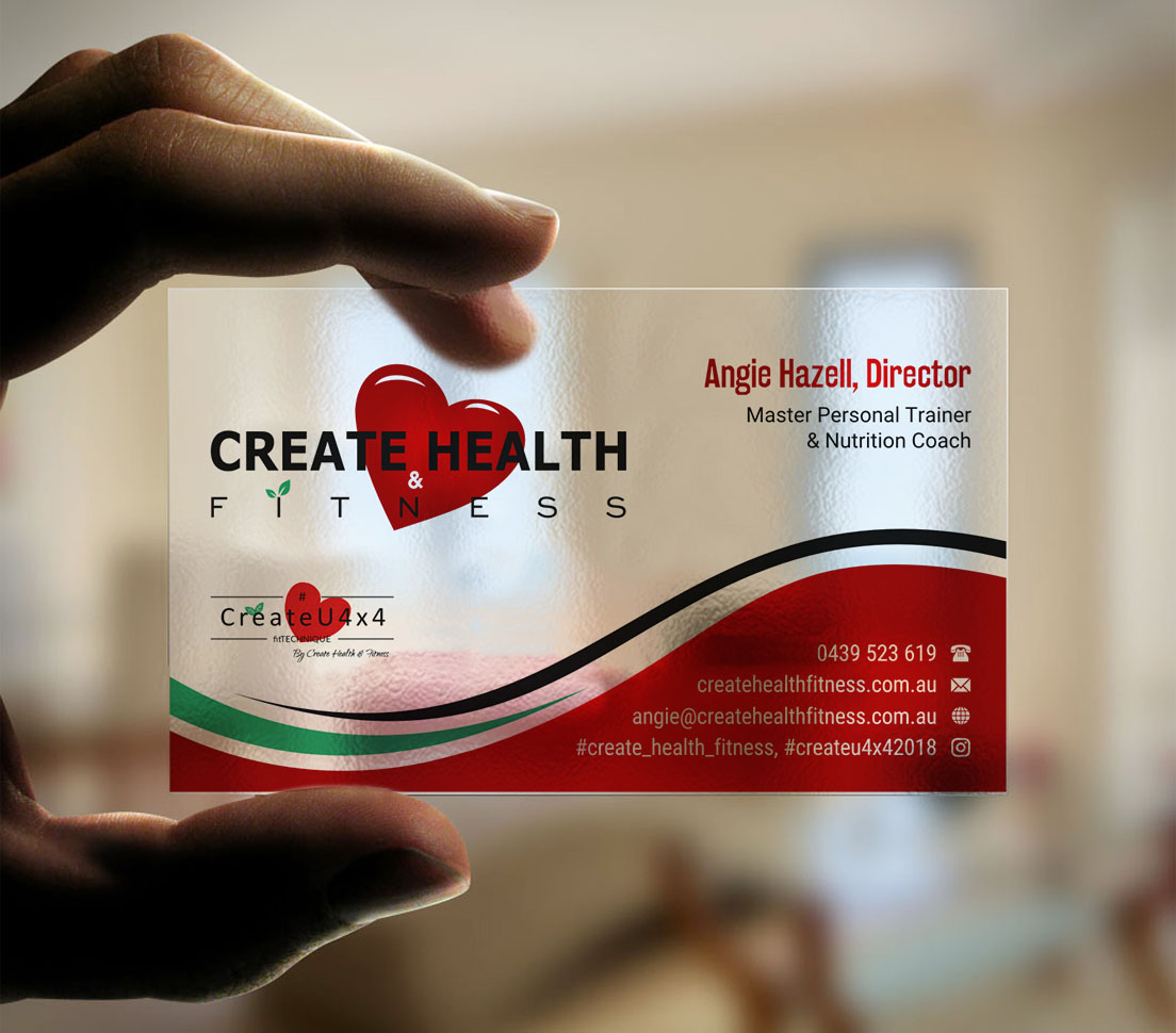 Design de Carte de Visite par INDIAN_Ashok pour Create Health & Fitness | Design #17912647