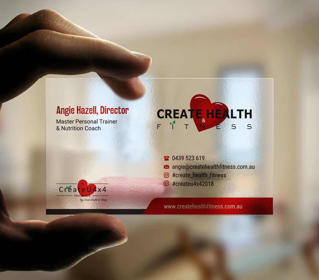 Design de Carte de Visite par INDIAN_Ashok pour Create Health & Fitness | Design #17912657