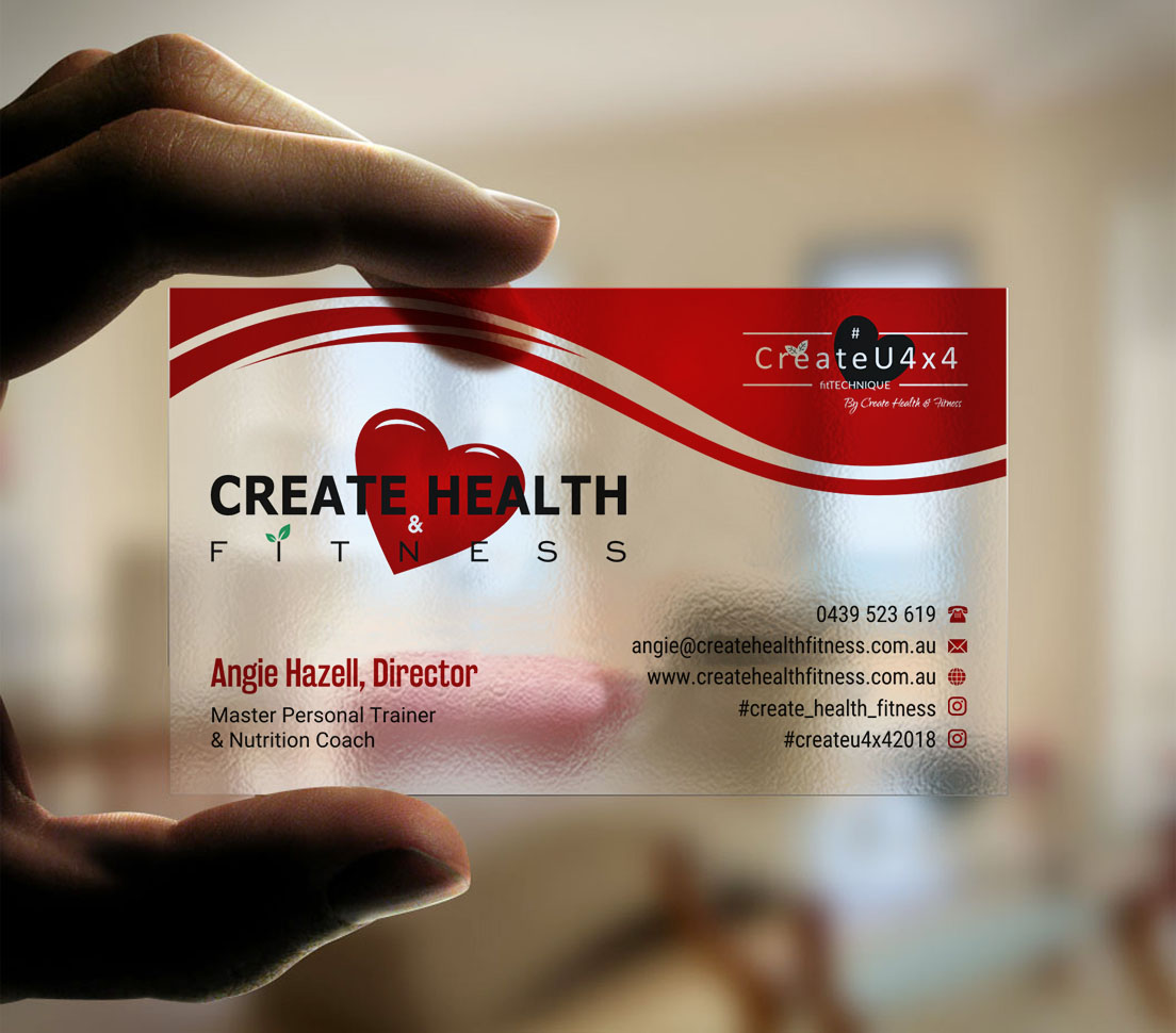 Design de Carte de Visite par INDIAN_Ashok pour Create Health & Fitness | Design #17912658