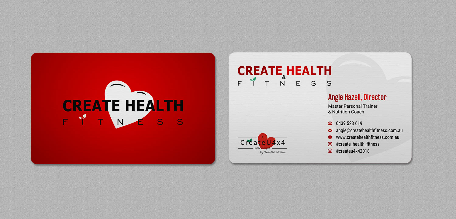 Design de Carte de Visite par INDIAN_Ashok pour Create Health & Fitness | Design #17912660
