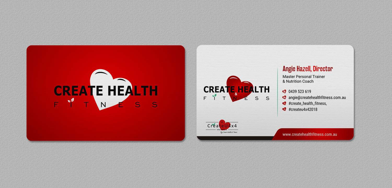 Design de Carte de Visite par INDIAN_Ashok pour Create Health & Fitness | Design #17912662