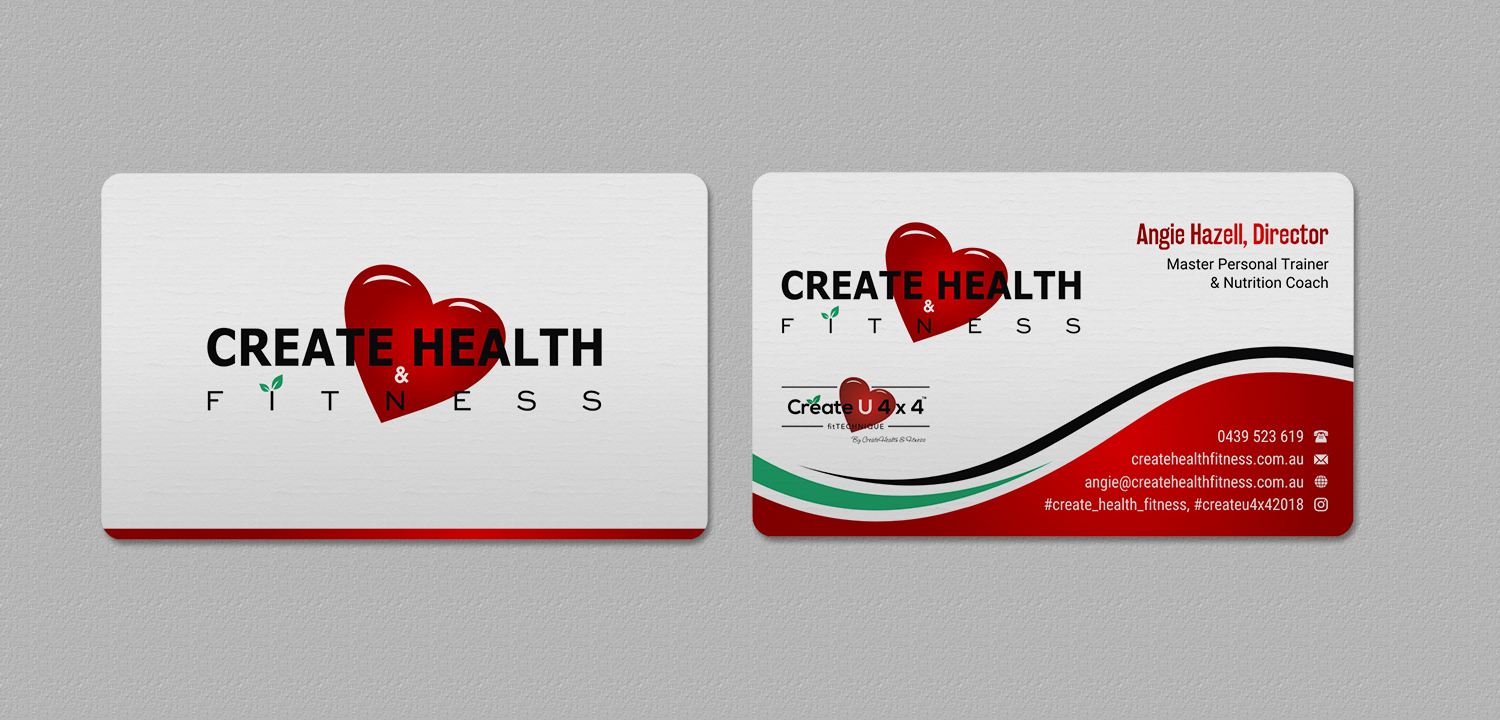 Visitenkarten-Design von INDIAN_Ashok für Create Health & Fitness | Design #18023220