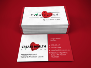 Business Card Design by Impressive Solutions for Create Health & Fitness | Design: #17915934