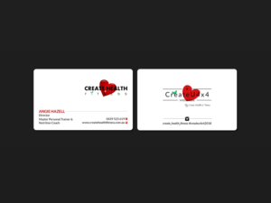 Design de Carte de Visite par Creations Box 2015 pour Create Health & Fitness | Design : #17916675