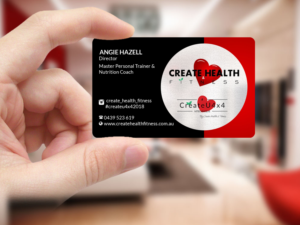 Design de Carte de Visite par Creations Box 2015 pour Create Health & Fitness | Design : #17916678
