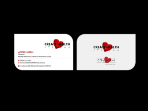 Design de Carte de Visite par Creations Box 2015 pour Create Health & Fitness | Design : #17916681