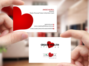 Design de Carte de Visite par Creations Box 2015 pour Create Health & Fitness | Design : #17916685