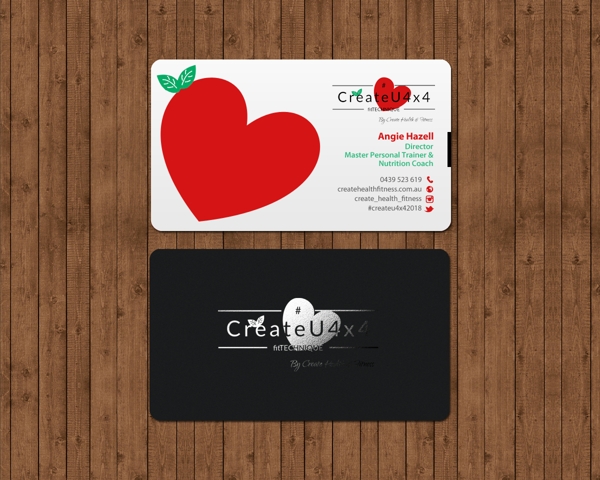 Visitenkarten-Design von chandrayaan.creative für Create Health & Fitness | Design #17912760