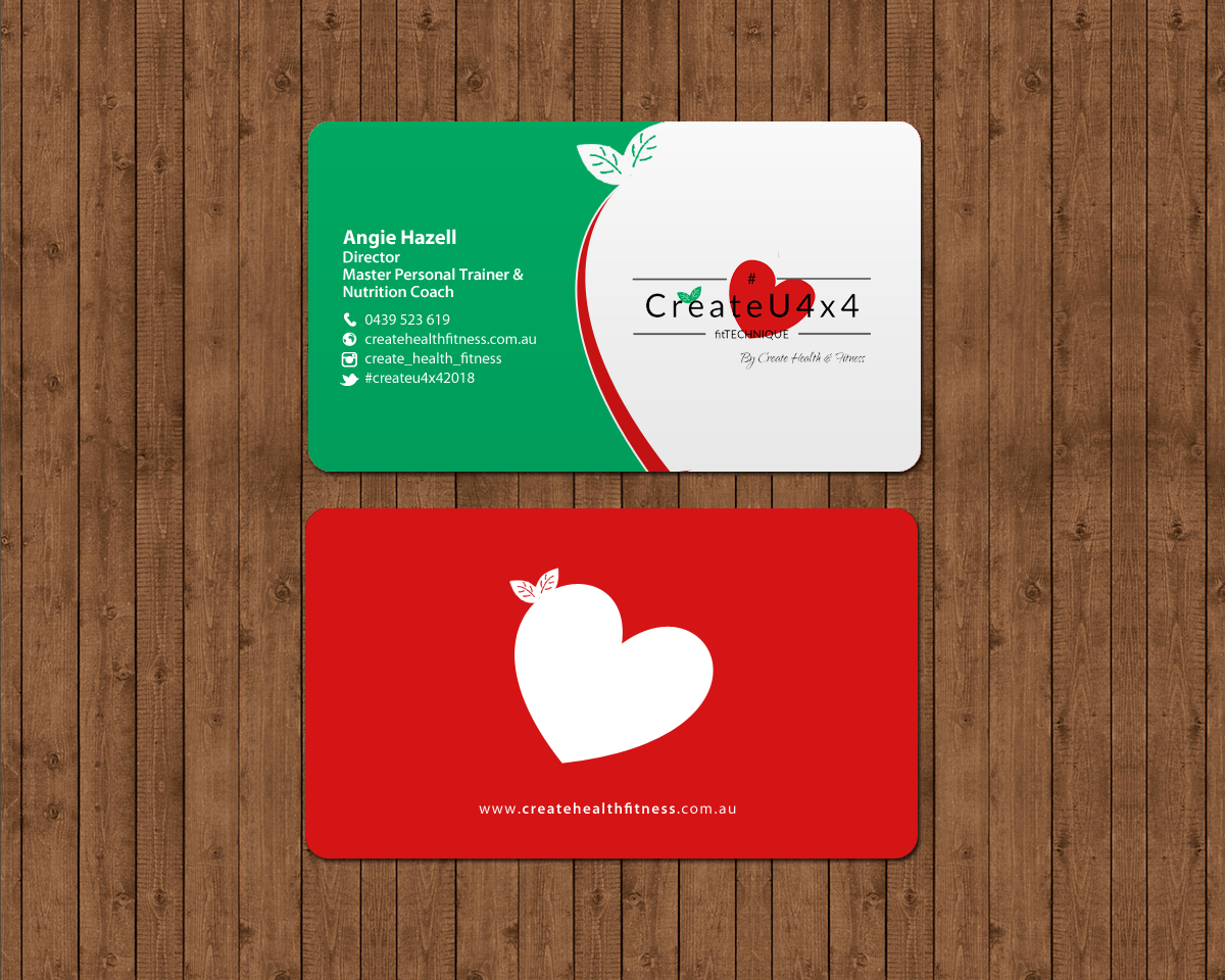 Visitenkarten-Design von chandrayaan.creative für Create Health & Fitness | Design #17912803