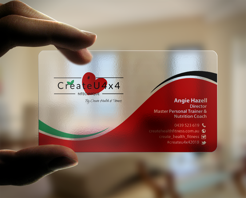 Design de Carte de Visite par chandrayaan.creative pour Create Health & Fitness | Design #17912898