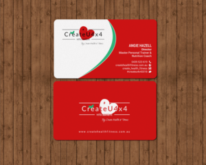 Visitenkarten-Design von chandrayaan.creative für Create Health & Fitness | Design: #17914744