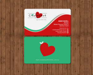 Visitenkarten-Design von chandrayaan.creative für Create Health & Fitness | Design: #17914786