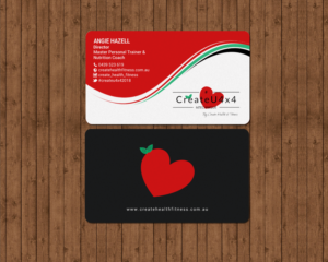 Visitenkarten-Design von chandrayaan.creative für Create Health & Fitness | Design: #17914788