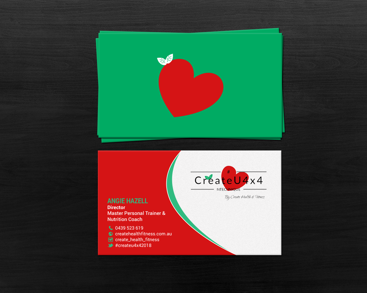 Business Card Design by chandrayaan.creative for Create Health & Fitness | Design #17914805