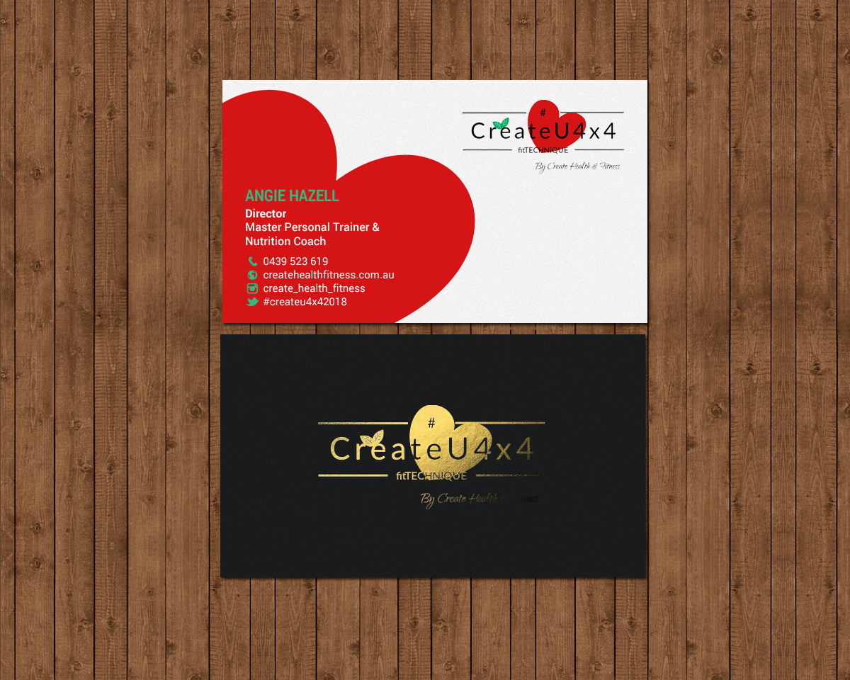 Visitenkarten-Design von chandrayaan.creative für Create Health & Fitness | Design #17914806
