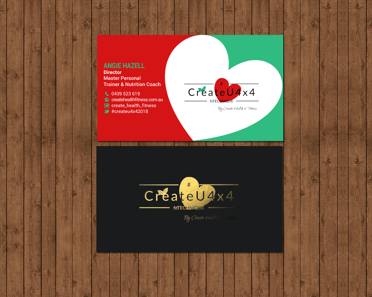 Business Card Design by chandrayaan.creative for Create Health & Fitness | Design #17914807