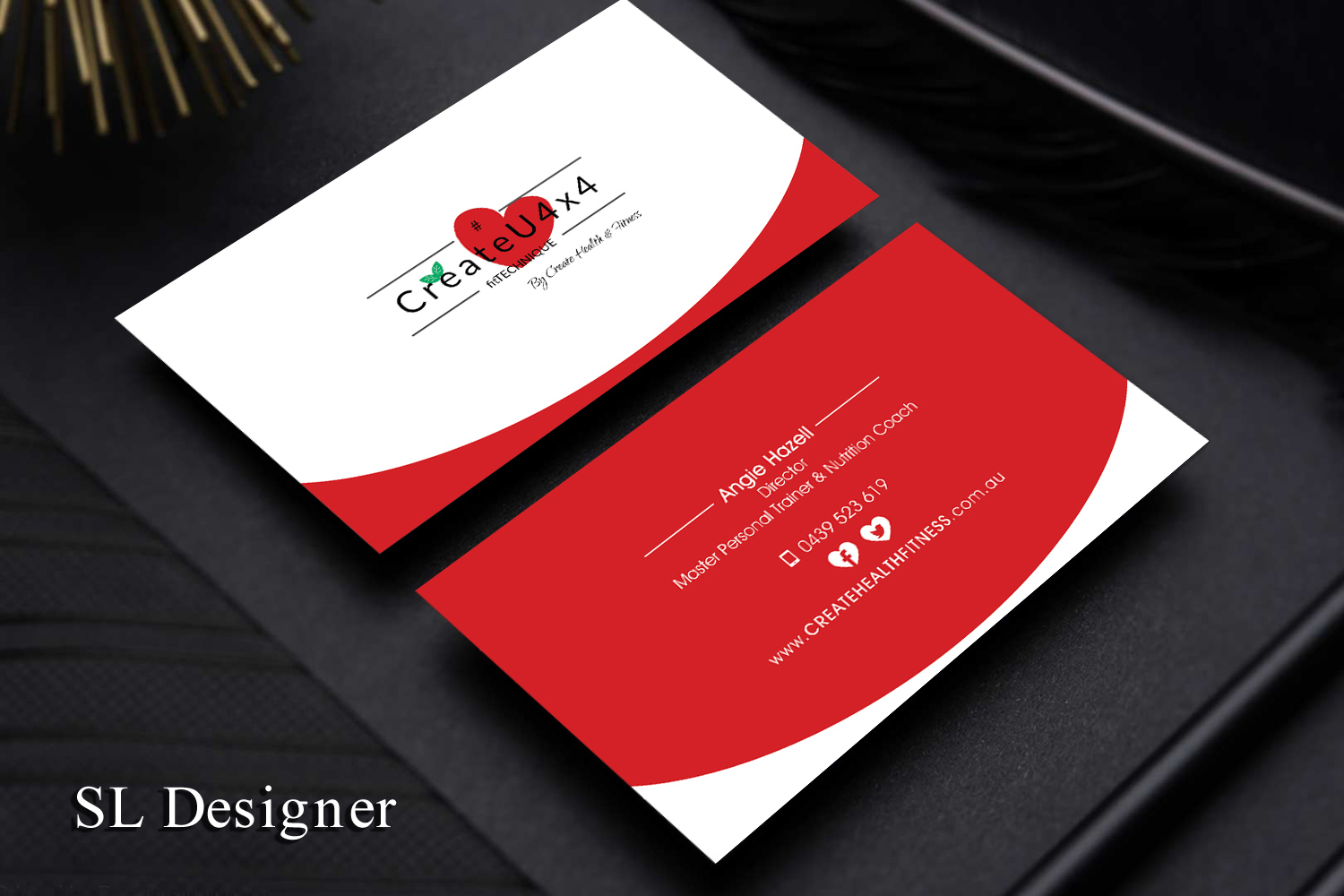 Business Card Design by SL Designer for Create Health & Fitness | Design #17909489