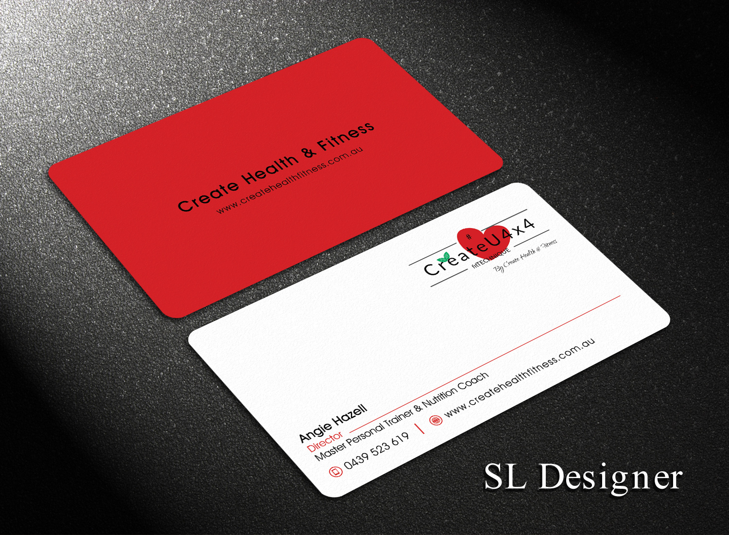 Business Card Design by SL Designer for Create Health & Fitness | Design #17909575