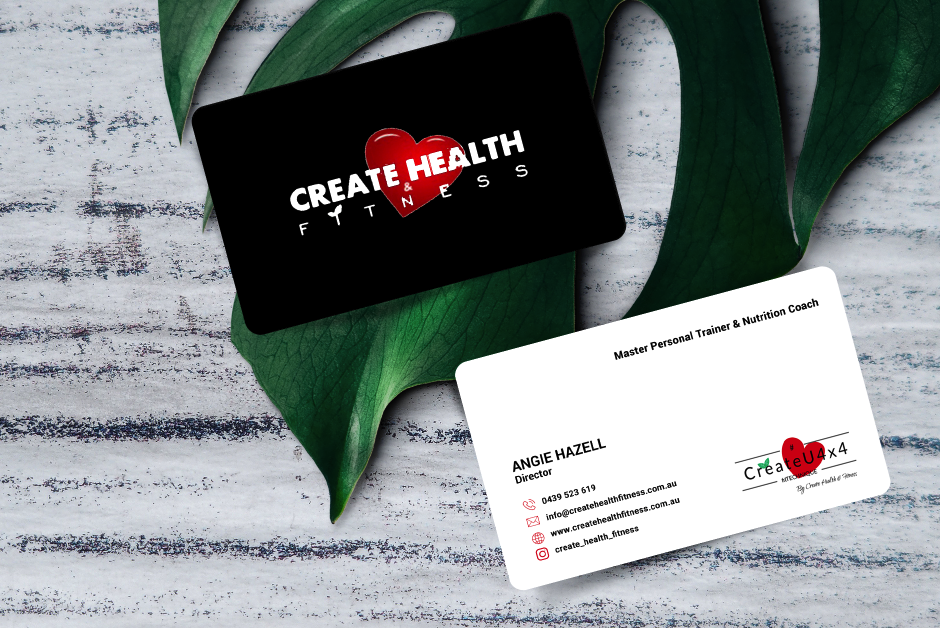 Design de Carte de Visite par Sarah Mathews pour Create Health & Fitness | Design #17911278