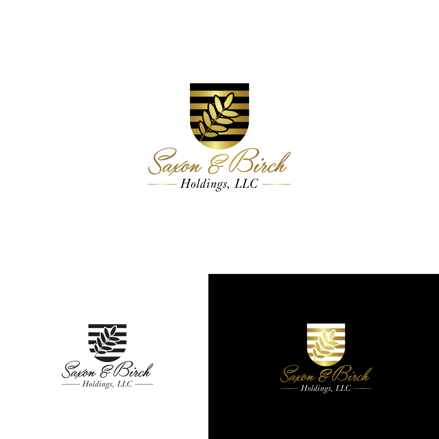 Logo Design by Maxo-Biz for Saxon & Birch Holdings, LLC | Design #17915875