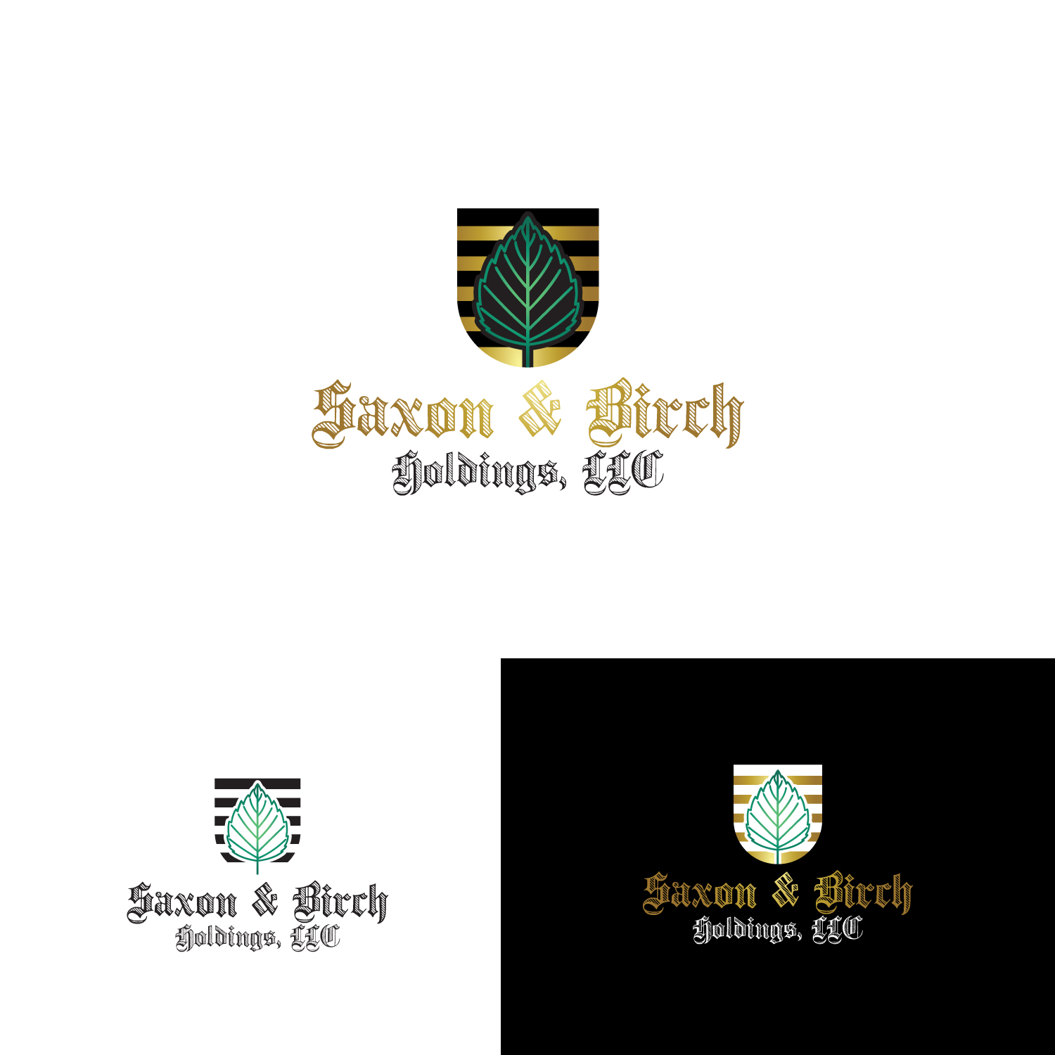 Logo Design by Maxo-Biz for Saxon & Birch Holdings, LLC | Design #17935968