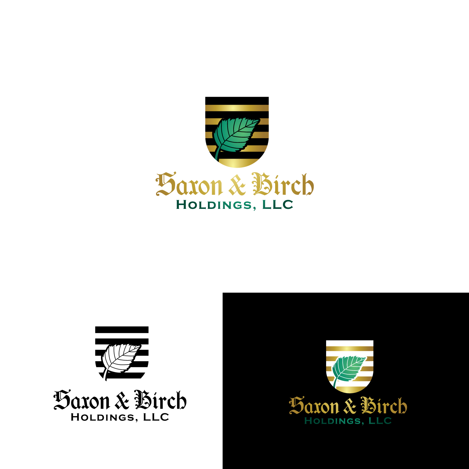 Logo Design by Maxo-Biz for Saxon & Birch Holdings, LLC | Design #17945776