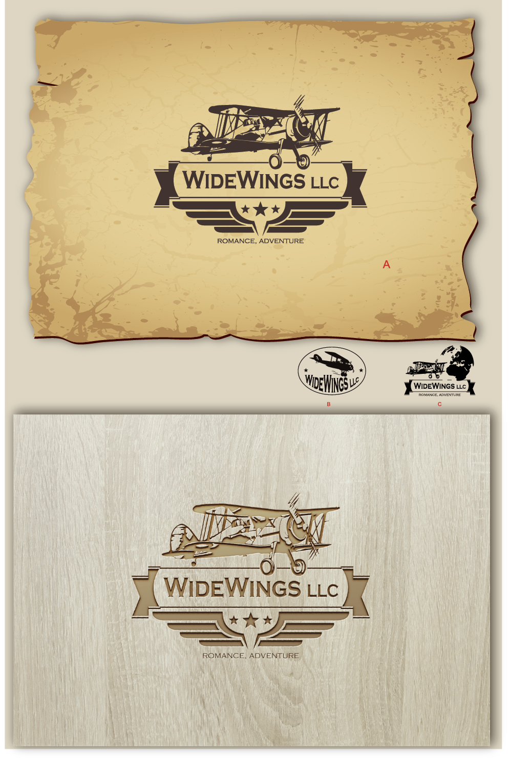 Diseño de Logo por mosu para WideWings LLC | Diseño #17965985