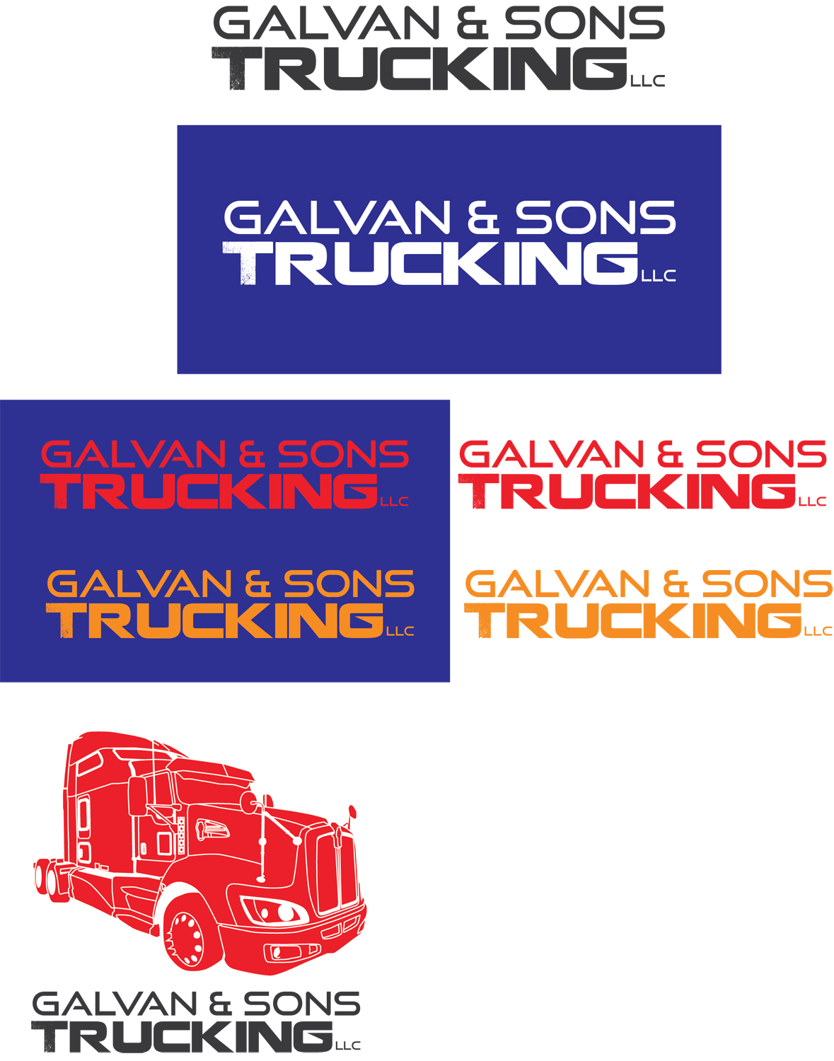 Diseño de Logo por Varalyn Xiong para Galvan & Sons Trucking LLC | Diseño #17929638