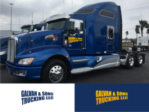 Galvan & Sons Trucking LLC | Logo Design by Atvento Graphics
