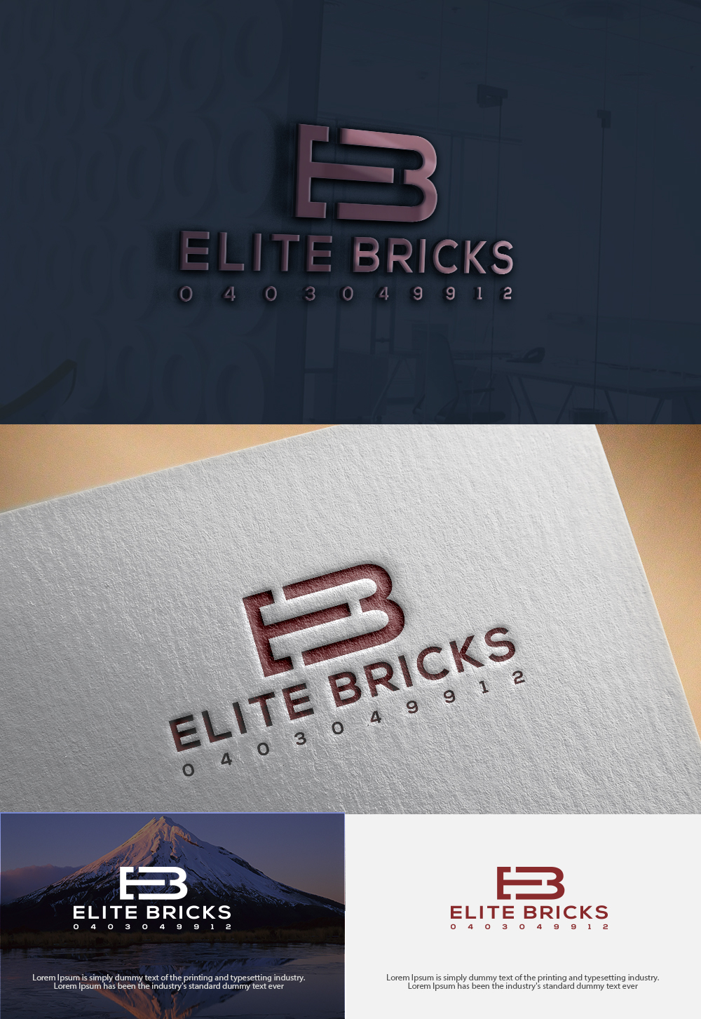 Diseño de Logo por dr ghulam mustafa sahab para Elite bricks  | Diseño #17944591